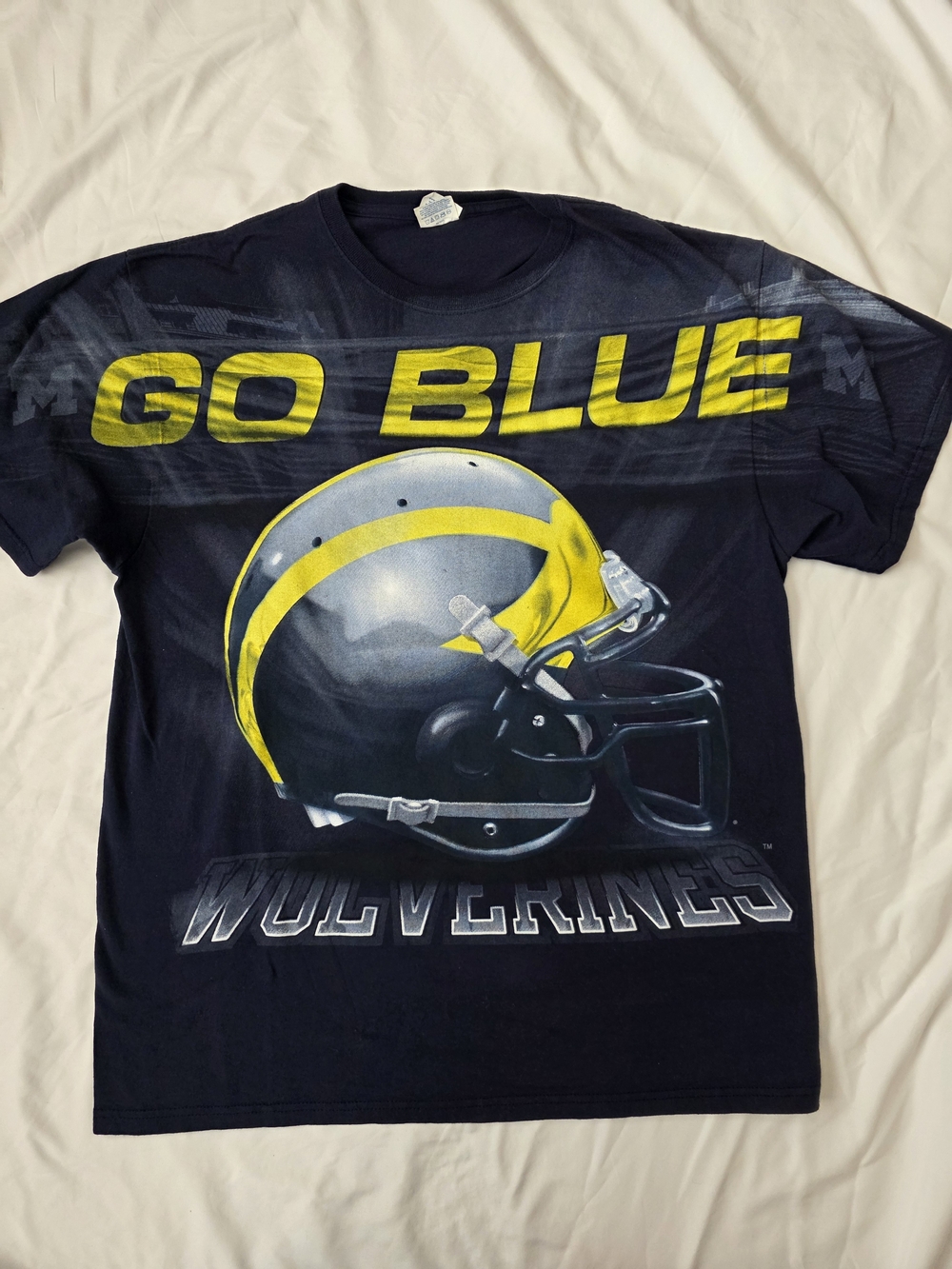 University of Michigan Wolverines "GO BLUE" Vintage 00s Large